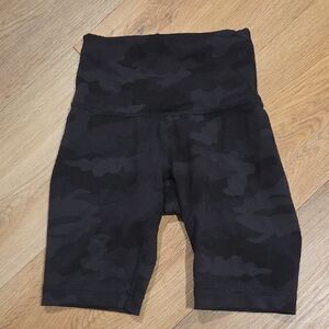 lululemon athletica Black Camo Bike Shorts